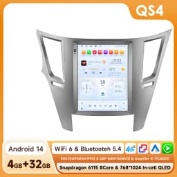 Android 14 2Din Car Radio for Subaru Outback Impreza Legacy 2009-2014 Multimedia Video Player Carplay 4G Stereo 9.7"