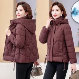 Winter Warm Thick Hooded Puffer Coat for Women L-4XL Windproof Russian Cold Weather Snow Jacket Middle Aged Mom Outerwear Cozy