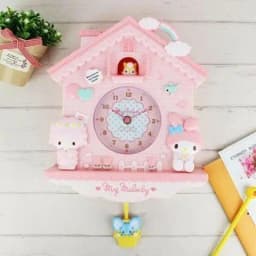 Sanrio New  Hello Kitty Kuromi My Melody Cinnamoroll Pompompurin Pochacco Clock Decoration Room Fashion Trend Cute Kawaii Anime