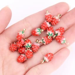 10Pcs 3D Pepper Enamel Alloy Pendant Cute Mini Red Chili Food Charm for Women's Bracelet Earrings DIY Jewelry Making Accessory