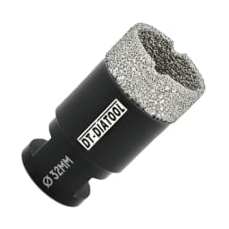 DT-DIATOOL Drill Bit M14 Porcelain Tile Crowns for Tile Granite Marble 1pc Collet, Crown Porcelain Hole Saw