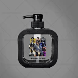 300ML Michael Jackson Transparent Soap Dispensers Refillable Portable Empty Bottle Shower Gel Detergent Dispensing Bottle Gift