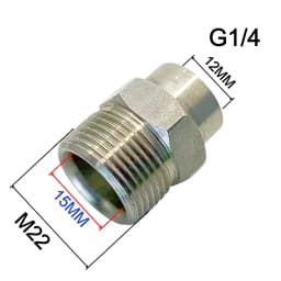 Car Wash Gun & Hose Connecter M22 To G1/4" M14 G3/8" Fitting Thread Male & Female Converter Stainless Steel