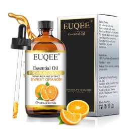 EUQEE 118ML Lavender Jasmine Eucalyptus Vanilla Peppermint Essential Oils with Glass Dropper|Aromatherapy, Humidifier,DIY Soap