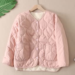 Thickened Fleece Lined V-Neck Women's Cotton Jacket Lightweight Warm Outerwear Windproof Innerwear Cotton Padded Coat W3173