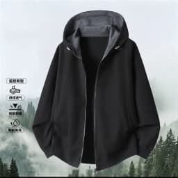 Zippered Hoodie Jacket Men 10XL 11XL Plus Size Hoodies Fashion Casual Solid Color Hoodies Male Spring Autumn