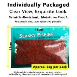1pc Preserved Lugworm Bait 85g Silicone Marinated Finger-Length Worms Semi-Dried Ragworm Sandworm Bait Fishing Bait Accessories