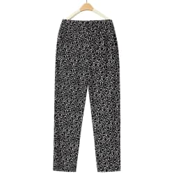 High Waist Floral Pants Summer Thin Nine Points Ice Silk Loose Straight Leg Trousers for Mom And Grandma Comfortable Casual P...