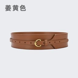 Waist Closure Women's Outer Waist Decoration Shirt Versatile Suit Dress Waist Closing Thin Leather Wide Belt New Model Launched