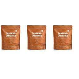 Tanning Gummies for Women, Sunless Bronzing Glow Support, Vegan Sugar-Free, Non-GMO, Astaxanthin & Lycopene, 60 Count