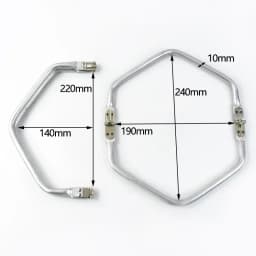 1-5Pcs Metal Kiss Clasp Purse Frame Cloud Bag Doctor Aluminium Tube Handle Buckle DIY Bags Clutch Handles Hardware Accessories