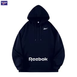 Reebok brand men's hooded jacket - Simple and fashionable style - Various solid colors - Comfortable and suitable for street wea
