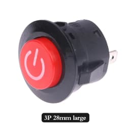 High Quality One Button Start Switch For Children Electric Car 3-pin Power Switch For Baby Battery Car Power Switch Button Parts