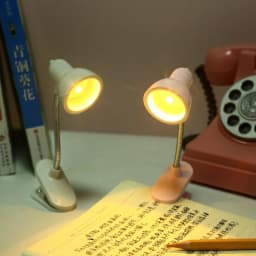 Mini LED Clip Desk Lamp Eye Protection Study Read Book Night Lamp Cute Creative Student Dormitory Warm Lighs Battery Table Light