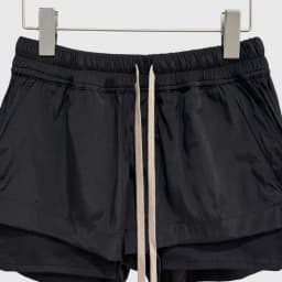 High Street Dark Style Slim Fit Pants with Slit Drawstring Shorts Women's Exlstic Waist Casual Pants Sexy Solid Color Shorts