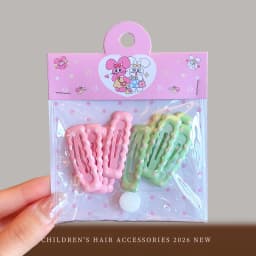 10Pcs/Set White Pink Star Flower Hair Clips For Girls Cute Sweet Kids Hairpins Barrettes Fashion Princess Headwear Children Hair