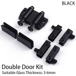 Free Opening Hinge Up and Down Shaft Hinge Glass Hardware Fittings Furniture Cabinet Door Single Double Door Glass Hinge