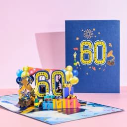 Anniversary Card, Pop Up 1st 18th 21th Birthday Card, Anniversary Number Greeting Cards for Wedding Wife Husband Girlfriend