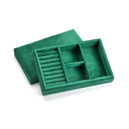 TAIMY Velvet Personalized Custom Logo Jewelry Box Storage Jewellery Tray Dressing Table Organizer