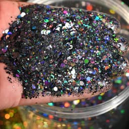 50g Holographic Mixed Hexagon Shape Chunky Irediscent Nail Art Glitter Flakes Laser Sparkly Sequins Slices Nail Art Decoration
