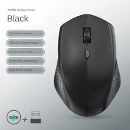 6 Buttons 2.4G Wireless Mouse Bluetooth 5.4 Mouse Dual-Mode Rechargeable Mice 1600 DPI Office Mouse Gaming Mouse For PC Laptop