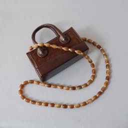 New Fashion Woman Bag Accessory Detachable Solid Beaded Chains Cute Acrylic Luxury Strap Women Bag Brown Shoulder Handle Chain
