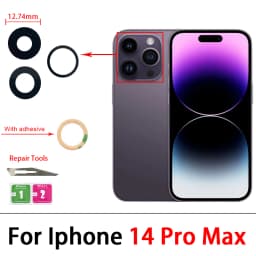 Camera Glass Lens Back Rear Camera Glass Lens with Glue Replacement Repair Spare Parts For iPhone 11 Pro Max 14 Plus 13 12 Mini
