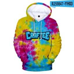 4 To 14 Years Kids Hoodies Craftee Face 3D Printed Hoodie Sweatshirt Boys Girls Anime Cartoon Brand Jacket Coat Children Clothes
