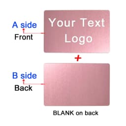 86x54x0.4mm Personalize Your Logo Text Aluminium Plate Custom Badge Adhesive Tape ID Door Wall Mailbox Business Card Name Tag