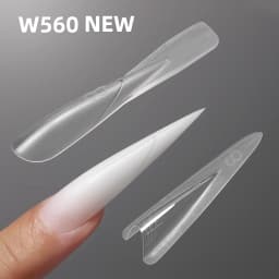 NEW YOKEFELLOW & MR NAIL Sandwich Nail Form 240pcs 15size Square Nail Extensions Top & Bottom Form Set for Quick Nail Extensions