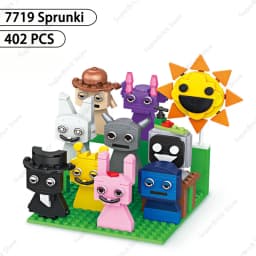 Hot Sprunki Building Blocks Toys Sets Classic Game Cartoon Doll 18 Figures Model Bricks Children's toys Holiday Birthday Gifts