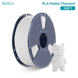 SUNLU 1Roll PLA Matte Filament 1.75mm 1kg Spool (2.2lbs) Smooth Matte Finish Neatly Wound Filament Fit Most FDM Printer