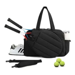 Tennis Bag Large Capacity Racket Tote With Separate Shoe Storage Bottle Pocket For Pickleball Gym Sports Weekend Travel Women