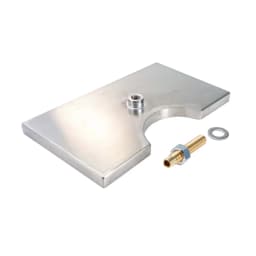 3" Column Cut-Out Surface Mount Drip Tray with Drain, 304 Stainless Steel 12"L x 7"W x 3/4"H, Beer Drip Tray, Kegging Equipment