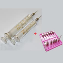 RELIFE Glass Syringe 5ml 10ml Mobile Phone Repair Special Welding Oil Welding Container Syringe Metal Needle Syringe Tool