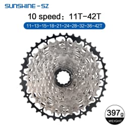SUNSHINE MTB Cassette 8 9 10 11 12 Speed Mountain Bicycle Freewheel Extra Light 40 42 45 46T 48T 50T 52T for Shimano HG Sprocket