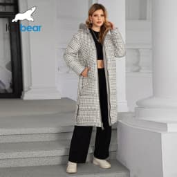 ICEbear Winter 2024 Women's Jacket Reversible High Quality Zipper Hooded Jacket Brand Fashion Parka Women's GWD4682I