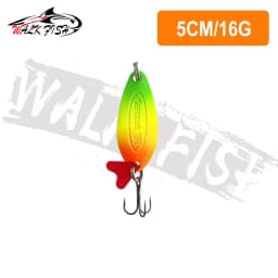 WALK FISH New 16g-28g Metal Spinner Spoon Trout Fishing Lure Hard Bait Sequins Noise Paillette Bait Hard Sequins Spinner