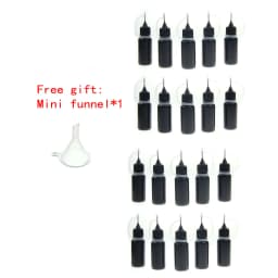 10ml Squeeze Empty Black PE Dropper Bottles With Needle Caps Plastic Bottle Liquid Vial Plastic Container DIY