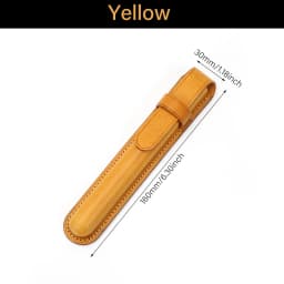 CRAZYSMITH Handmade Genuine Leather Fountain Pen Case, Full Grain Cowhide Pen Sleeve Holder, Protective Pen Pouch, Luxury Gifts