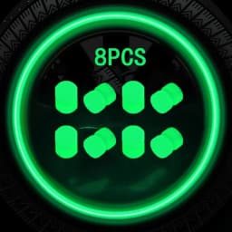 Luminous Valve Caps Fluorescent Red Night Glowing Car Motorcycle Bicycle Wheel Styling Tyre Hub Universal Cap Decor 20Pcs
