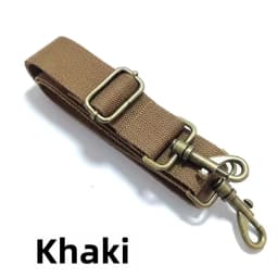 38cm Wide Polyester Cotton Bookbag Strap Military Green Canvas Single Shoulder Slant Cross Strap Bronze Hardware Accessory