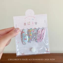 10Pcs/Set White Pink Star Flower Hair Clips For Girls Cute Sweet Kids Hairpins Barrettes Fashion Princess Headwear Children Hair