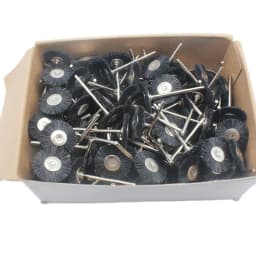 144PCS 100PCS Abrasive Brushes Wheel 19mm 22mm 25mm Jewelry Polishing Mop for Dremel Drill Grinding 2.35MM Shank