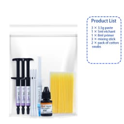 Dental Orthodontic Adhesive Light Cure Glue Kit Blue Glue Green Glue Paste Primer Etching Invisible Bonding For Brackets Braces