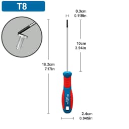 1pcs Magnetic Torx Screwdriver Precision T8 T10 T15 T20 T25 T27 T30 T40 Torx Security Controller Repair Hand Tool Kit