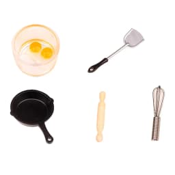 1:12 Dollhouse Miniatures Mini Kitchen Tableware Wooden Knife And Fork Metal Pot Set Doll House Toys Decor Accessories