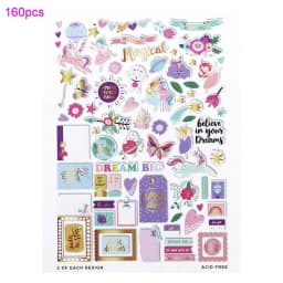 Creative Path Christmas Scrapbooking Die Cuts Cute Flower Decorative Journaling Paper Die Cut Ephemera Embellishments For Crafts