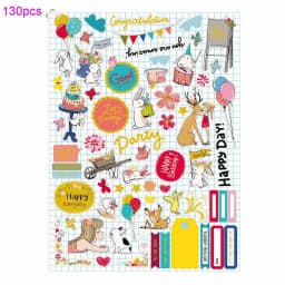 Creative Path Christmas Scrapbooking Die Cuts Cute Flower Decorative Journaling Paper Die Cut Ephemera Embellishments For Crafts