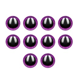 10pcs 3D Glitter Plastic Plush Safety Eyes For Toys Shinning Doll Eyeball For Amigurumi Bear Animal Puppet Dolls 6/18/20/22/24mm